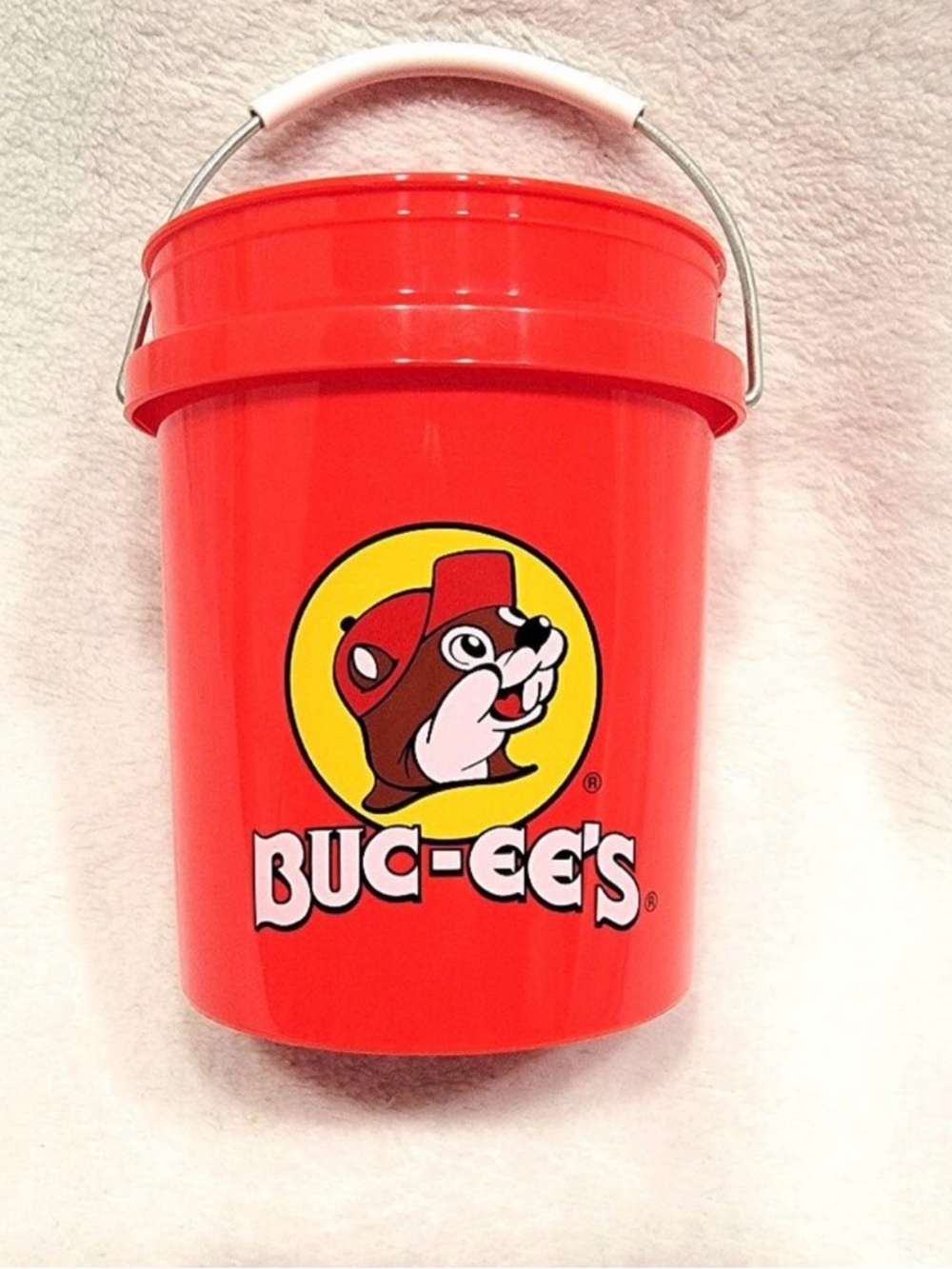 Buc-ee’s Mini Red Bucket Beaver Logo Texas Souvenir Snack Bucket